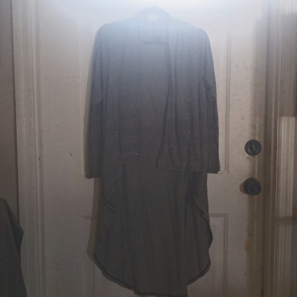 Black and white cardigan